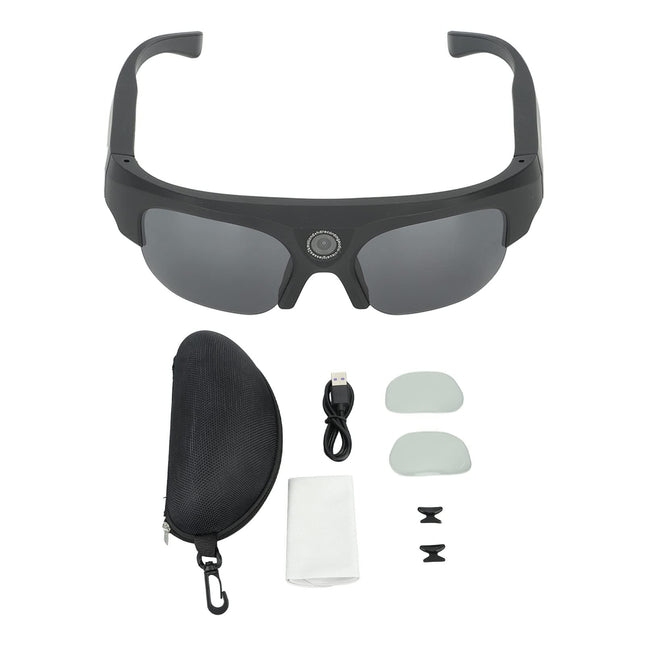 BuyWeeki nutikad Bluetooth-prillid, C-tüüpi neljatuumalise protsessoriga Bluetooth-audiopäikeseprillid HD-kaameraga juhtmevabad audioprillid meestele ja naistele