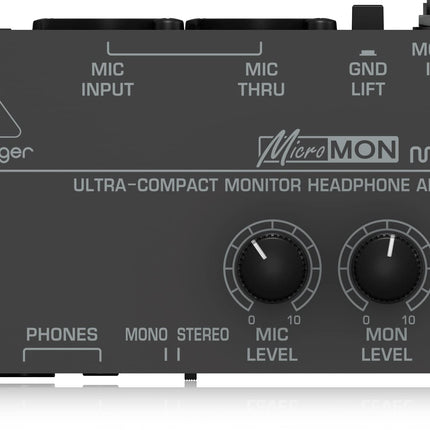 Behringer MICROMON MA400 ülikompaktne monitor-kõrvaklappide võimendi
