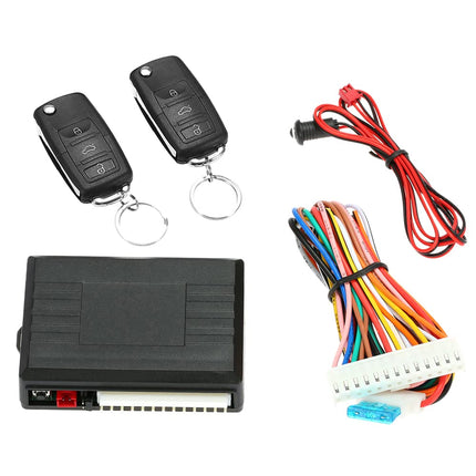 Shkalacar central locking universal car door lock trunk release, car alarm system, car key cover, keyless entry system central locking kit with remote control