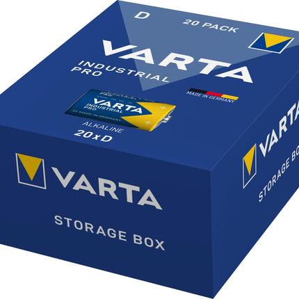 VARTA patareid D Mono, 20 tk, Industrial Pro, leelispatarei, 1.5V, lahtiselt pakitud, valmistatud Saksamaal