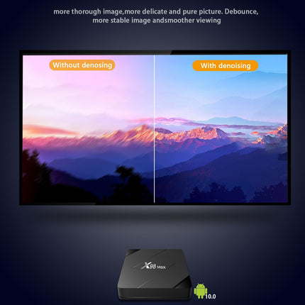 Puersit Android 10.0 teleriboks, Allwinner H313 neljatuumaline 64-bitine neljatuumaline Arm Cortex A53 protsessor, 2 GB muutmälu, 8 GB ROM, G31 OPenGL 3.2, toetab 2,4G 5,8 GHz WiFi-ühendust 4K UHD ja 100M LAN Etherneti Androidi mooduliga