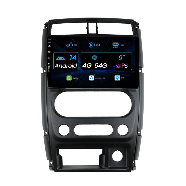 MISONDA Android 14 topelt-DIN autoraadio Suzuki Jimny 3 2005-2019 GPS | Tasuta tagakaamera | 9-tolline | 4G+64G | Carplay | DSP | Toetab DAB/WiFi/BT5.0/USB/MirrorLink/SWC/Aux/RDS