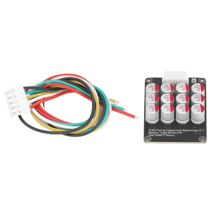 Risegun 3-4S Battery Active Equalizer BMS Balancer, Lithium Battery Energy Active Equalizer, 1V-4.5V 5A Universal Cell Balance Board for LTO LFP LPO NCM (3-4S)