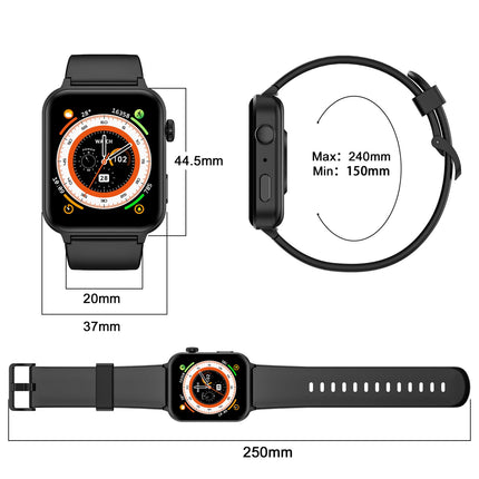 Blackview Smartwatch Men Women, 1.85'' Fitness Watch with Make and Answer Calls, Sports Watch, 100+ Sports Modes, Pedometer, Sleep Monitor, Heart Rate, Smart Watch Fitness Tracker for Android iOS