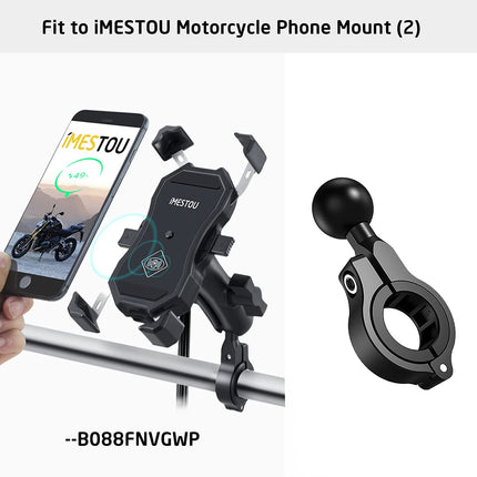 iMESTOU 2 x alumiiniumist kuulkinnitused lenkstangi kinnitustele, ühildub Ram/iMESTOU telefonikinnitustega, millel on 2,5 cm kuulkinnitused