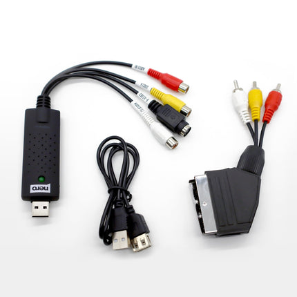 Nero Video Grabber | Videokassettide digitaliseerimine | VHS USB-le | DVD arvutisse | Analoog-digitaalseks salvestuskaart | S-VHS | Hi8 | Super 8 | Windows 11/10 | MacOS