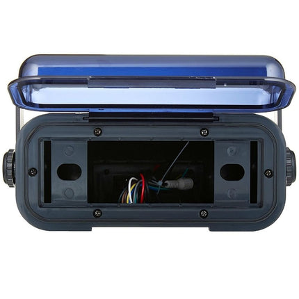 Veekindel stereo autoraadio konteiner PYLE PLMRCB3 BLACK on vee- ja päikesekindel paadi, basseini ja parve jaoks.