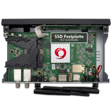 OCTAGON SF8008 UHD 4K Supreme kaksiksatelliidi vastuvõtja + NONIC HDMI kaabel, 2x DVB-S2X tuuner, E2 Linux ja Define operatsioonisüsteem, PVR salvestusfunktsiooniga, M.2 M-võti, gigabiti LAN, satelliit-IP ühendus, kaardilugeja, WiFi WLAN