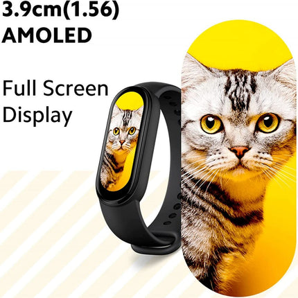 Xiaomi Mi Smart Band 6, fitness- ja aktiivsusmonitor (1,56 tolli AMOLED-ekraan, 30 treeningrežiimi, SpO2 jälgimine, une ja pulsisageduse jälgimine, 14-päevane aku tööiga, 5 ATM veekindlus, Mi Fit rakendus)