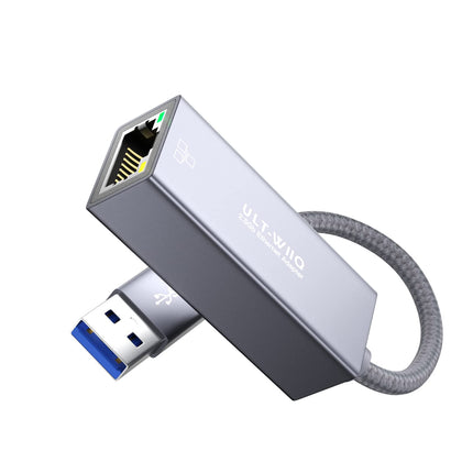 USB 2.5Gb Etherneti adapter, USB 3.0 kuni RJ45 2.5GbE LAN võrguadapter, 2500/1000/100/10 Mbps gigabaidise Etherneti internetiadapter MacOS-ile, Windowsile, Linuxile, Steam Deckile, PC-le, NAS-ile, sülearvutile, tahvelarvutile, serverile