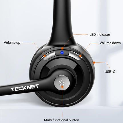 TECKNET spordikõrvaklapid, IPX7 veekindlad Bluetooth-kõrvaklapid, Bluetooth 4.1 kõrvasisesed spordipeakomplektid mikrofoniga iPhone'ile, Androidile, Samsungile, iPadile, Huaweile, HTC-le jne.