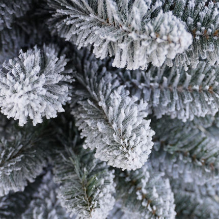 Christmas tree narrow, snow-covered pine, 180 cm, superfult, realistic, opening umbrella, 66 cm diameter (snow-covered)