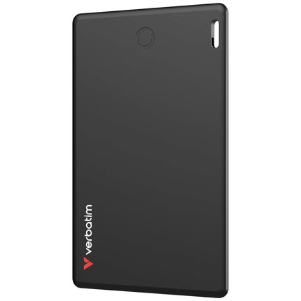 Verbatim My Finder Card, Slim Wallet Tracker Card, Rechargeable Bluetooth Item Finder, for Wallets, Passports, etc., Compatible with Apple "Find My?"