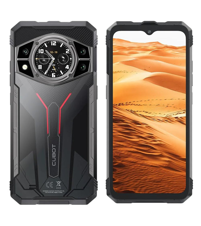 Cubot Kingkong AX – 6,6-tolline FHD+ 120Hz nutitelefon, 12 GB ja 256 GB, 100 MP kaamera, 5100 mAh aku, Android 14, kaheksatuumaline protsessor, must