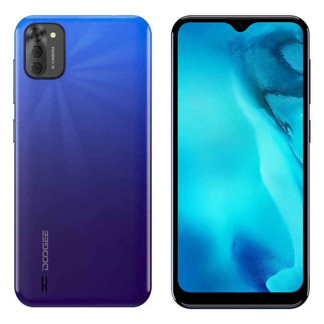 DOOGEE X93 3G Smartphone without Contract Cheap, 6.1'' Waterdrop HD+ Screen, Android 10 DUAL SIM Mobile Phone, Quad-Core 2GB RAM 16GB ROM, 8MP Triple Camera, GPS, Face Unlock 4350mAh Battery Blue