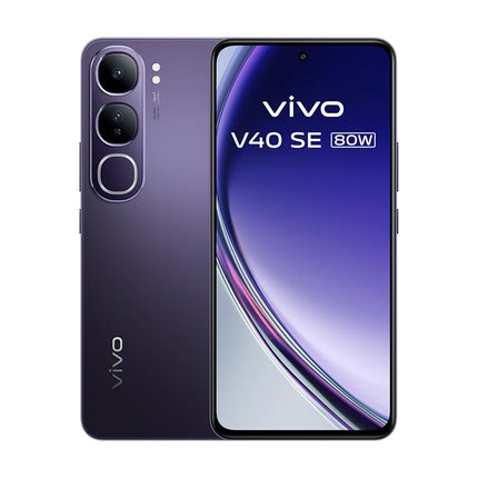 VIVO V40 SE 5G Smartphone, 80W, 8GB + 256GB, AMOLED Display, 16.9 cm (6.67 inches), 120 Hz, 50 MP Camera, 5000 mAh Battery, Android 14, Black (without charger)