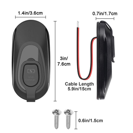 Linkstyle USB autolaadimispesa, kahekordne QC3.0 USB A ja PD3.0 C tüüpi USB-pistikupesaga autolaadimisadapter 12 V mereveokile, 2 tk pakis