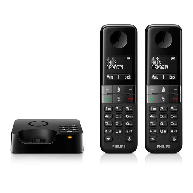 Philips D4752B/01 DECT juhtmeta telefon automaatvastajaga, 2 telefonitoruga