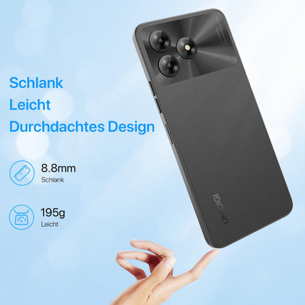 UMIDIGI mobiiltelefon ilma lepinguta, 16GB+128GB/1TB TF, 50MP+8MP, 6,6" HD+ ekraan, 5000mAh mobiiltelefonid, kaheksatuumaline 4G kahe SIM-kaardiga mobiiltelefon, G5 nutitelefon ilma lepinguta Android 13, sõrmejäljelugeja/näotuvastuse/OTG/GPS