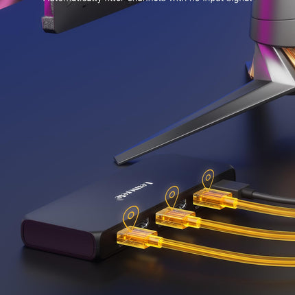 Lemorele 5 sisendi ja 1 väljundi HDMI jaotur, 4K UHD jaotur kaugjuhtimispuldiga, lüliti toetab 4K@30Hz, 1080P, HDCP, HDR Firestick Xbox PS4 PS3 Blu-Ray DVD jaoks