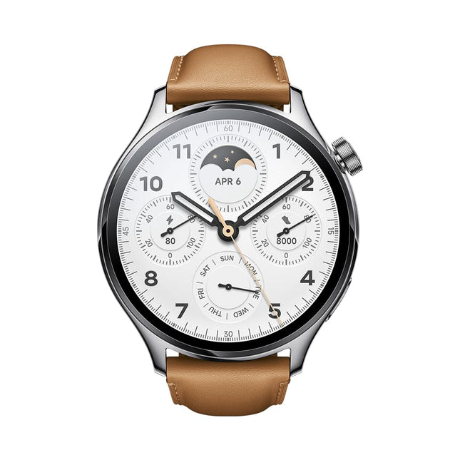 Xiaomi Watch S1 Pro, nutikell, 1,47-tolline AMOLED-ekraan, safiirklaas, kehatemperatuuri jälgimine, pulsisageduse mõõtmine, SPO₂, 100+ treeningrežiim, GPS, 5 ATM-i takistus, 14 g aku, hõbedane