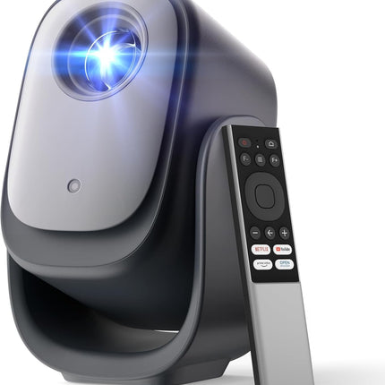 Dangbei N2 mini nutiprojektor alusega, ametlik Netflixi koduprojektor 1080P Full HD, autofookus, trapetsikorrektsioon, Dolby heli, kaasaskantav videoprojektor WiFi ja Bluetoothiga õues/mobiiltelefoni jaoks