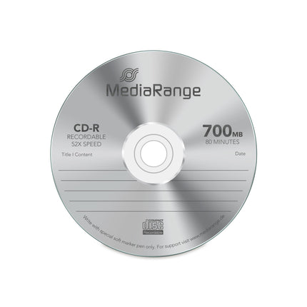 MediaRange CD-R 700MB|80min 52x write speed, 100-pack cakebox