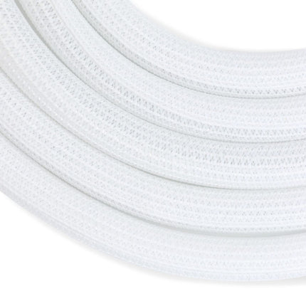 QWORK® 3-meetrine isesulguv kaablihülss, lõigatav kootud kaablikanal, valge kaablikaitse Ø 13–20 mm