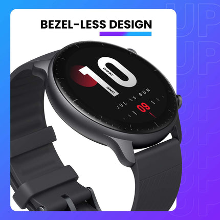 [2022. aasta versioon] Amazfit GTR 2 46 mm nutikell Bluetooth-kõnede, 3 GB muusikasalvestusruumiga, spordikell 90 spordirežiimiga, pulsi ja SpO2 jälgimine, töötab Alexaga, must
