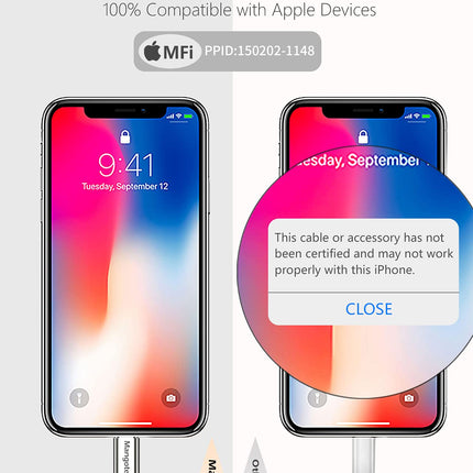 Mangotek iPhone'i kõrvaklappide adapter, läikiv ja punutud Lightning - 3,5 mm kõrvaklappide pesa adapter, audio dongle kõrvaklappide Aux-adapter Apple iPhone 12 Pro Max Mini 11 SE 7 8 Plus X XS XR jaoks