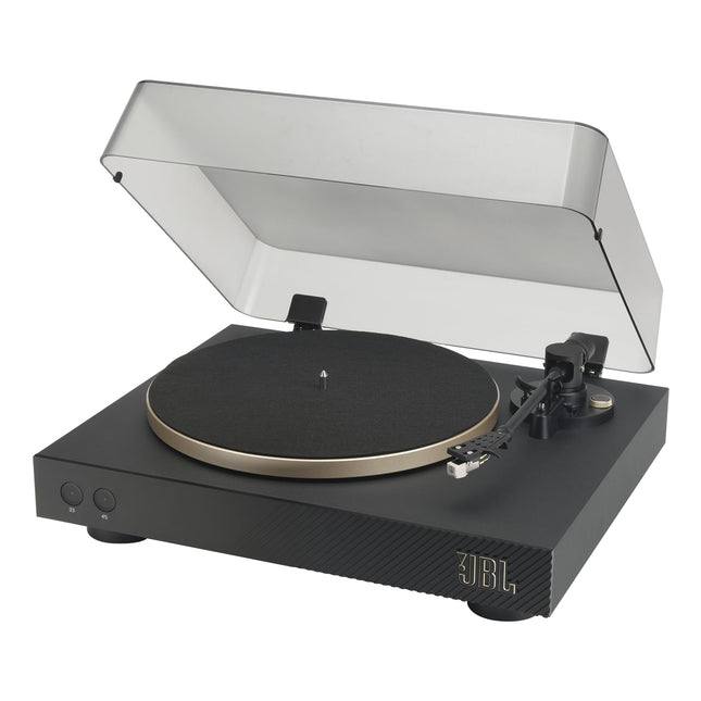 JBL Spinner BT – kvaliteetne plaadimängija Bluetoothi ​​ja aptXTM HD-ga – must ja kuldne
