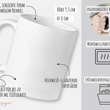 GRAZDesign jõulukruus põhjapõdraga naljakas kingitus nimega personaalne kruus 330ml