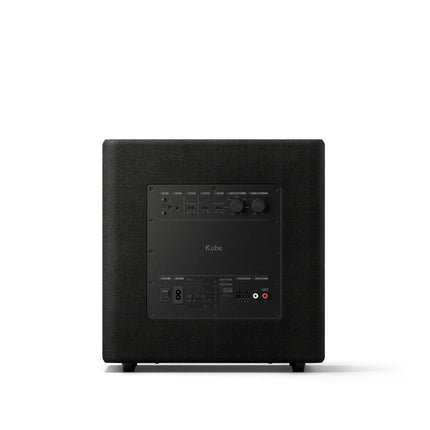 KEF Kube 10 MIE Subwoofer, Black | 300 W RMS Class D Amplifier | 25 cm Bass Driver | iBX Intelligent Bass Extension | RCA Jack | Music | Home Theater | Gaming