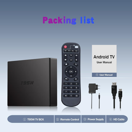 Android TV Box 4GB RAM 64GB ROM S905W2 neljatuumaline ARM Cortex-A35, TV Android Box toetab kahesageduslikku WiFi 2.4 ja 5GHz Bluetooth v5.0 3D HD 4K