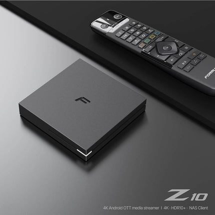 Formuler Z10 4K Ultra HD Android 10 IP-vastuvõtja (60 kaadrit sekundis, HDR10+, kahesageduslik WiFi, LAN, Bluetooth 5.0, USB 3.0, HDMI, 2 GB RAM ja 8 GB välkmälu, Widevine L1 ja L3, OTT-meediapleier, must)