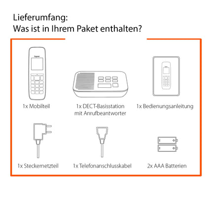 Gigaset Comfort 520A - Juhtmeta DECT-telefon automaatvastajaga - Elegantne disain - Käed-vabad funktsioon - Mugav kõnekaitse - Aadressiraamat 200 kontaktiga, titaanmust [saksa versioon]