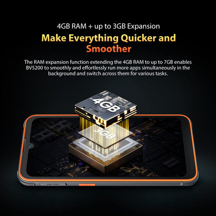 Blackview lepinguta õues kasutatav nutitelefon BV5200, ArcSoft® 13MP+5MP, 4GB+32GB (1TB laienduskaart), Android 12 DUAL SIM IP68 MIL-STD-810H veekindel nutitelefon, 6.1'' HD+, 5180mAh aku, NFC GPS, roheline