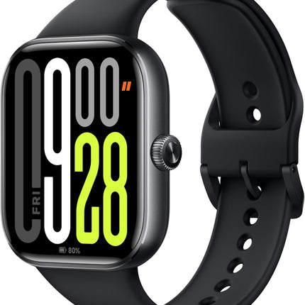 Xiaomi Redmi Watch 5, Bluetooth-kõned, 2,07-tolline (5,1 cm) AMOLED-ekraan, pulsimõõtja, une jälgimine, mürasummutus, kaamera juhtimine, must