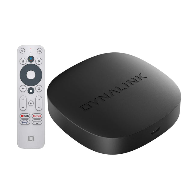 Google TV Box - 4K nutiteleri karp HDR10+ UHD, Dolby Audio, Google'i/Netflixi sertifikaadiga, AV1, 2 GB + 16 GB, 2,4 G + 5 G WiFi, BT5.0, voogedastusmeedia mängija, Google Assistant, ekraanipeegel