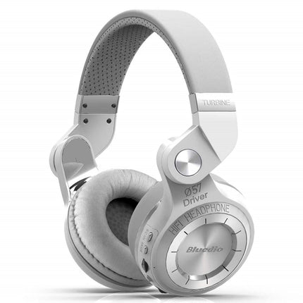 Bluedio juhtmevabad Bluetooth-kõrvaklapid, kokkupandavad kõrvaklapid Micro SD-kaardi pesaga, FM-raadio, toetab Amazon Web Services'i, mikrofon, juhtmega, telefonide/teleri/arvuti jaoks (valged)