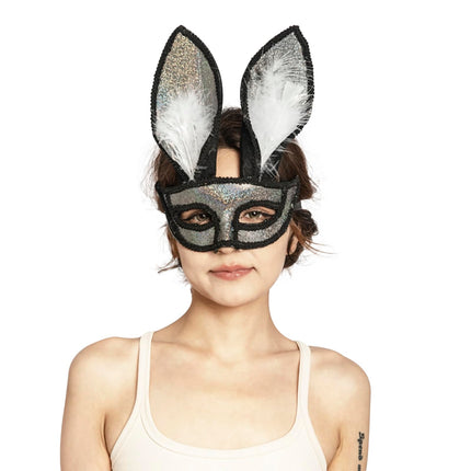 FakeFace pooljänese mask, seksikas, poolmask, halloween, pikk kõrv, mask, plastik, aksessuaar, cosplay, maskiball, karneval, pidu