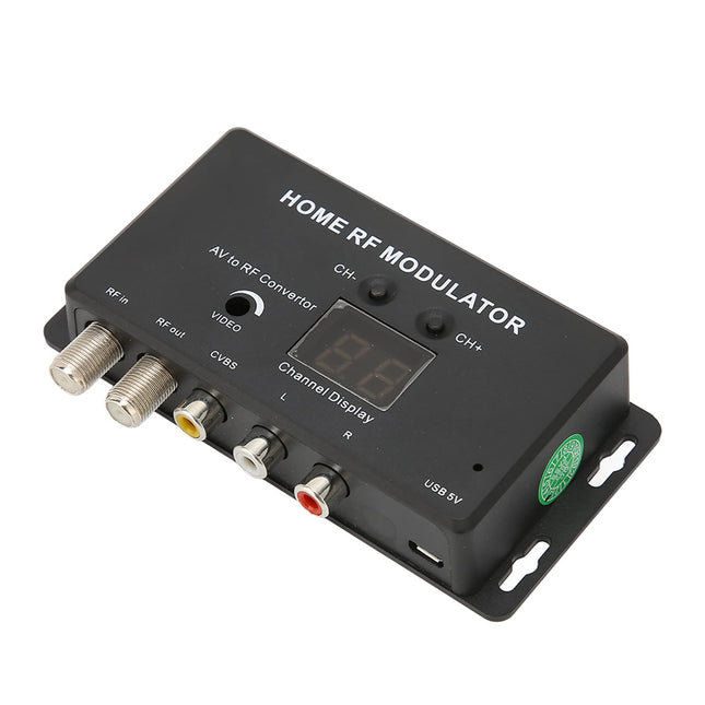 UHF-modulaator, TV-lingi modulaator, toetab PAL/NTSC-d, professionaalne AV-RF-muundur digiboksi ja A/V-allikate jaoks, laialdaselt ühilduv