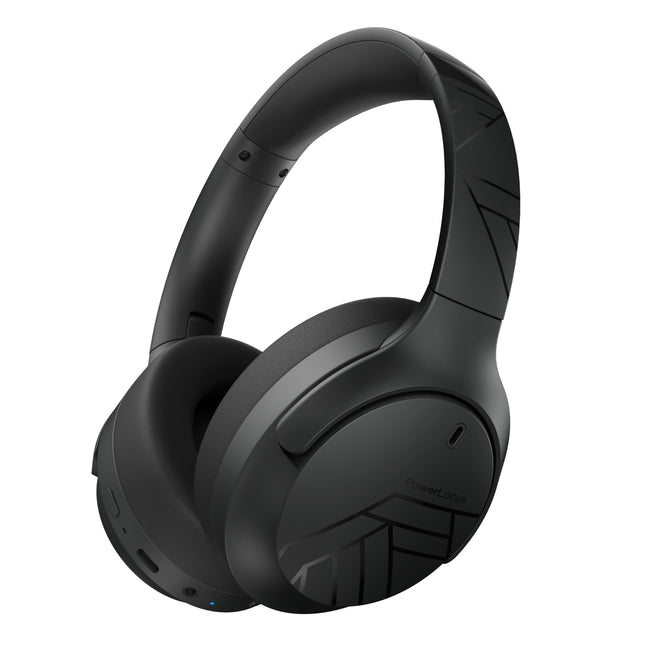 PowerLocus Bluetooth kõrvaklapid, 60 tundi mänguaega, juhtmevabad kõrvaklapid 4 ekvalaiseri režiimiga, Hi-Fi stereo kokkupandavad kõrvaklapid mikrofoniga iPhone'ile/reisile/Androidile/sülearvutitele (mustad)