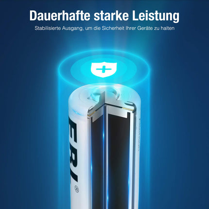 EBL AAA battery 1100mAh 12 pieces - rechargeable micro AAA batteries, low self-discharge, 1.2V AAA battery