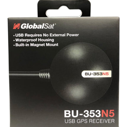 GlobalSat BU-353N5 USB GNSS vastuvõtja, must