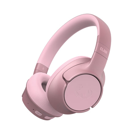 Fresh 'N Rebel Clam Fuse Bluetooth kõrvaklapid hübriidse aktiivse mürasummutusega, ENC mikrofoniga (täiuslikud kõned), juhtmevabad kõrvaklapid ümbritseva režiimiga, 45 tundi mänguaega (roosa)