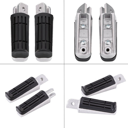 Qiilu Pair Front Motorcycle Footrest Pedals Footpegs for XJR400 / 1200/1300 / FZ400