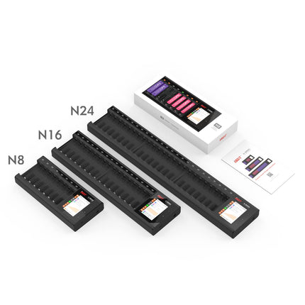 ISDT N8 akulaadija, universaalne LCD-ekraaniga kiirlaadija AA/AAA NI-MH NI-Cd Li-lon LiHv NI-MH NI-Cd LiFePO4 Eneloop akude jaoks (8 pesa)