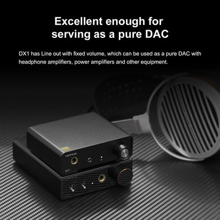 Topping DX1 USB DAC AK4493S diskreetne LNRD kõrvaklapivõimendi DSD256 PCM384 lauavõimendi kodukino heliseadmele 2 võimendiga must