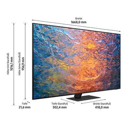 Samsung Neo QLED 4K QN95C 75-inch TV (GQ75QN95CATXZG), Neo Quantum HDR+, Infinity One Design, Neural Quantum Processor 4K [2023]